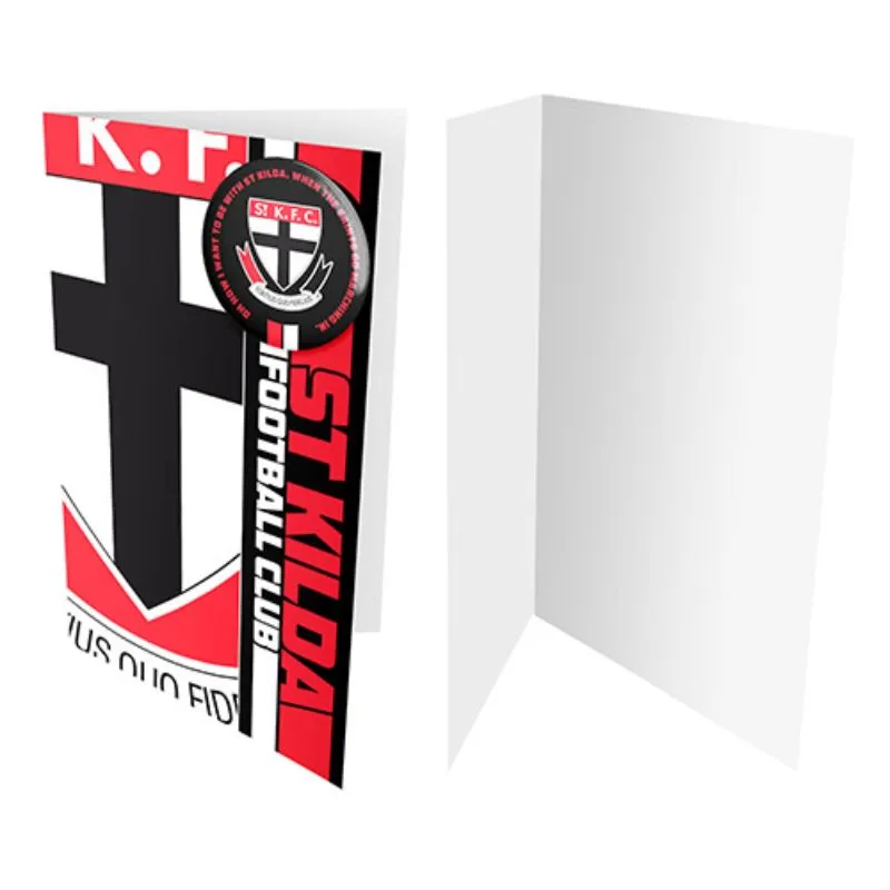 AFL Badge Card Saint Kilda Saints