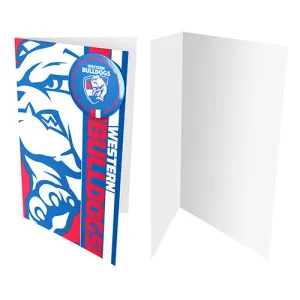 AFL Badge Card Western Bulldogs