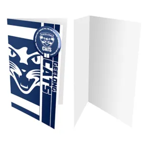AFL Geeong Cats Badge Card
