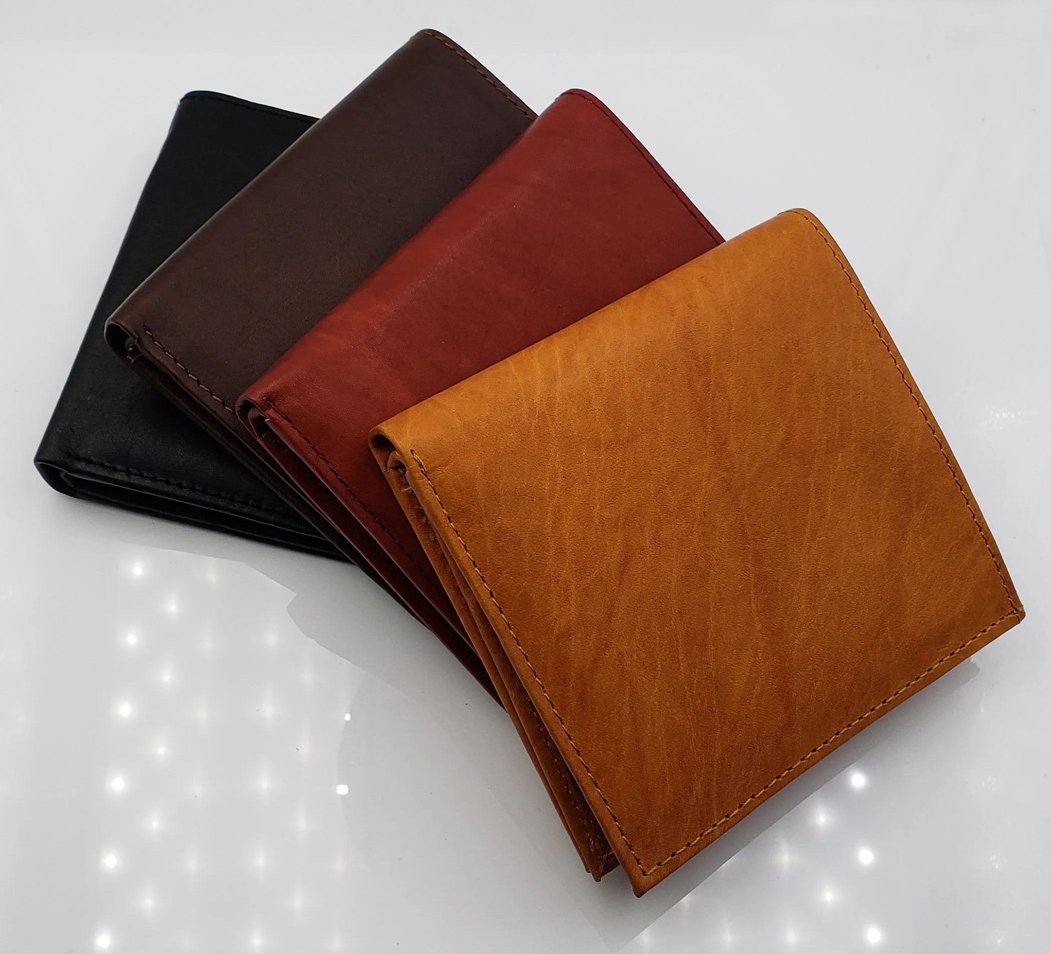AG Wallets Premium Cowhide Leather Hipster Wallet With Removable Center Flap, Multi Card Holder, 1 ID, 2 Bill Slots