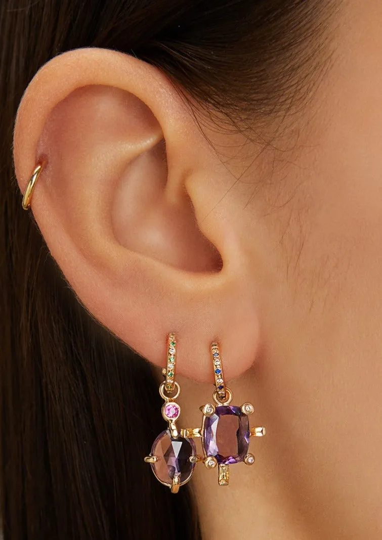 Alice Earring with Amethyst