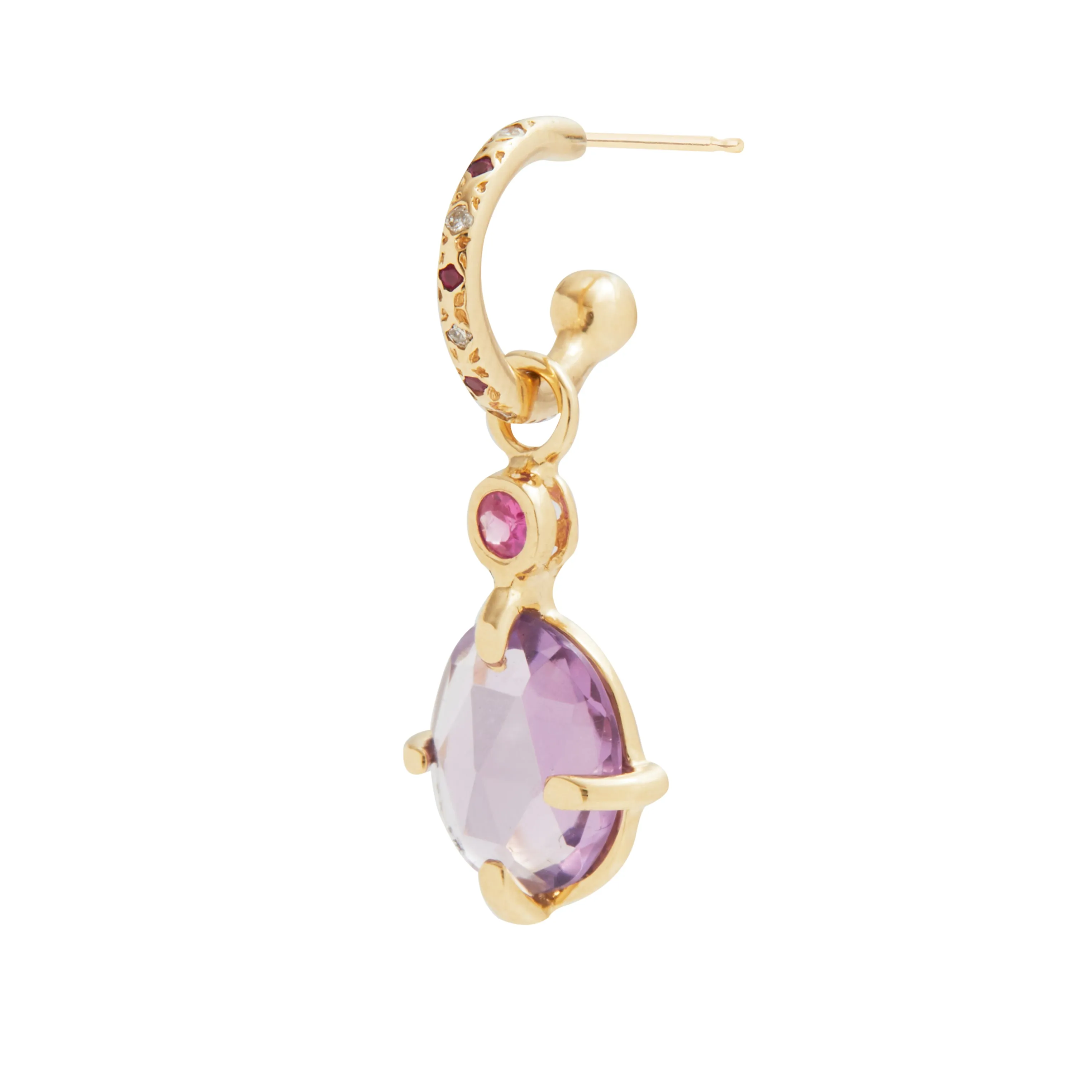 Alice Earring with Amethyst