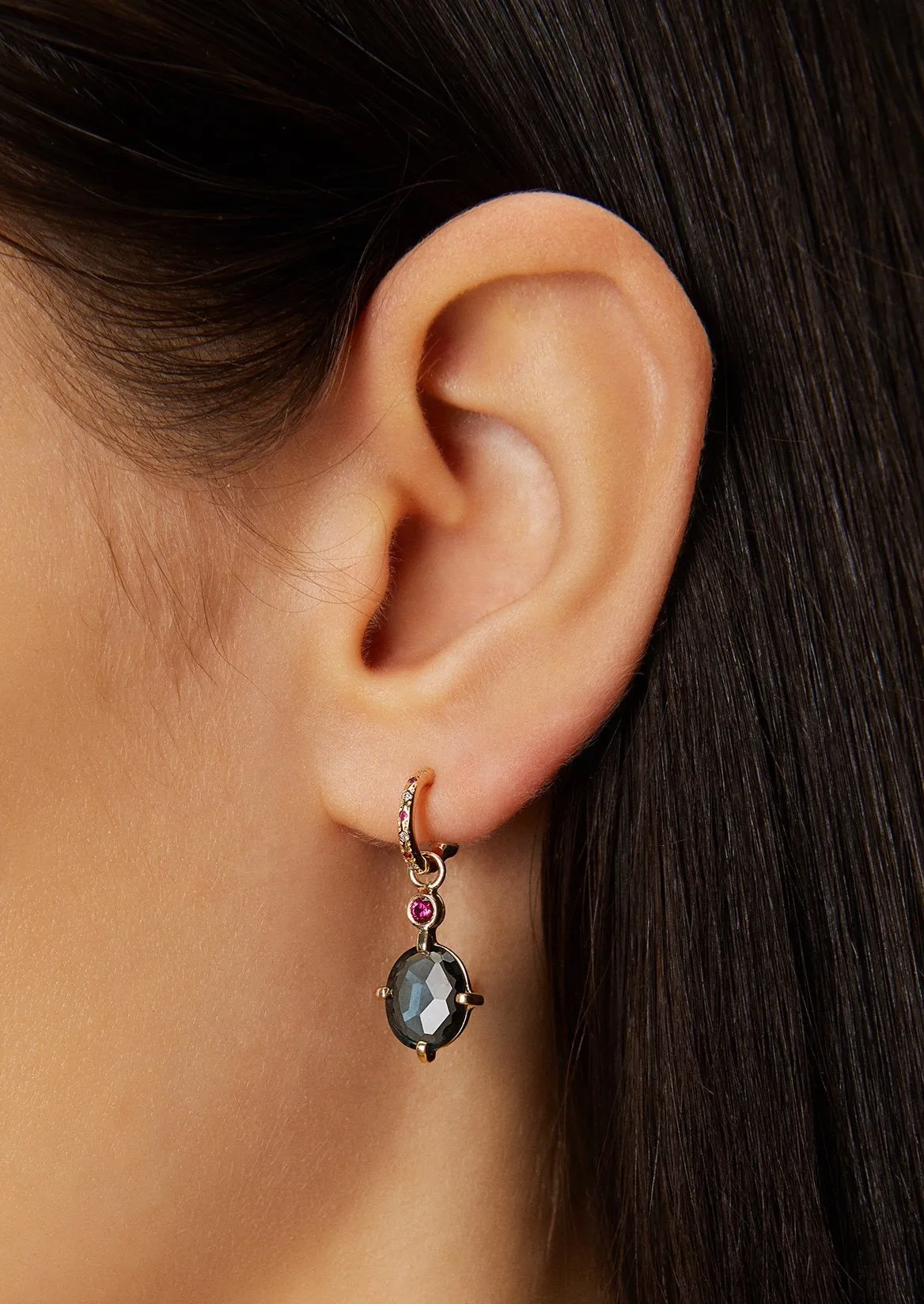 Alice Earring with Blue Topaz