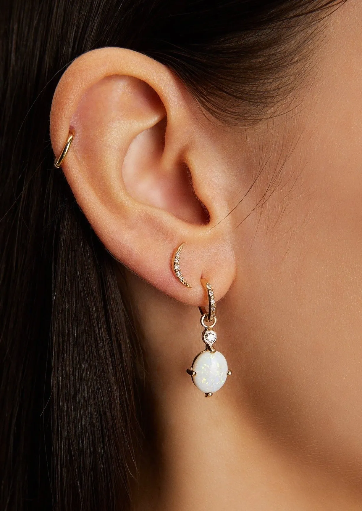 Alice Earring with Opal