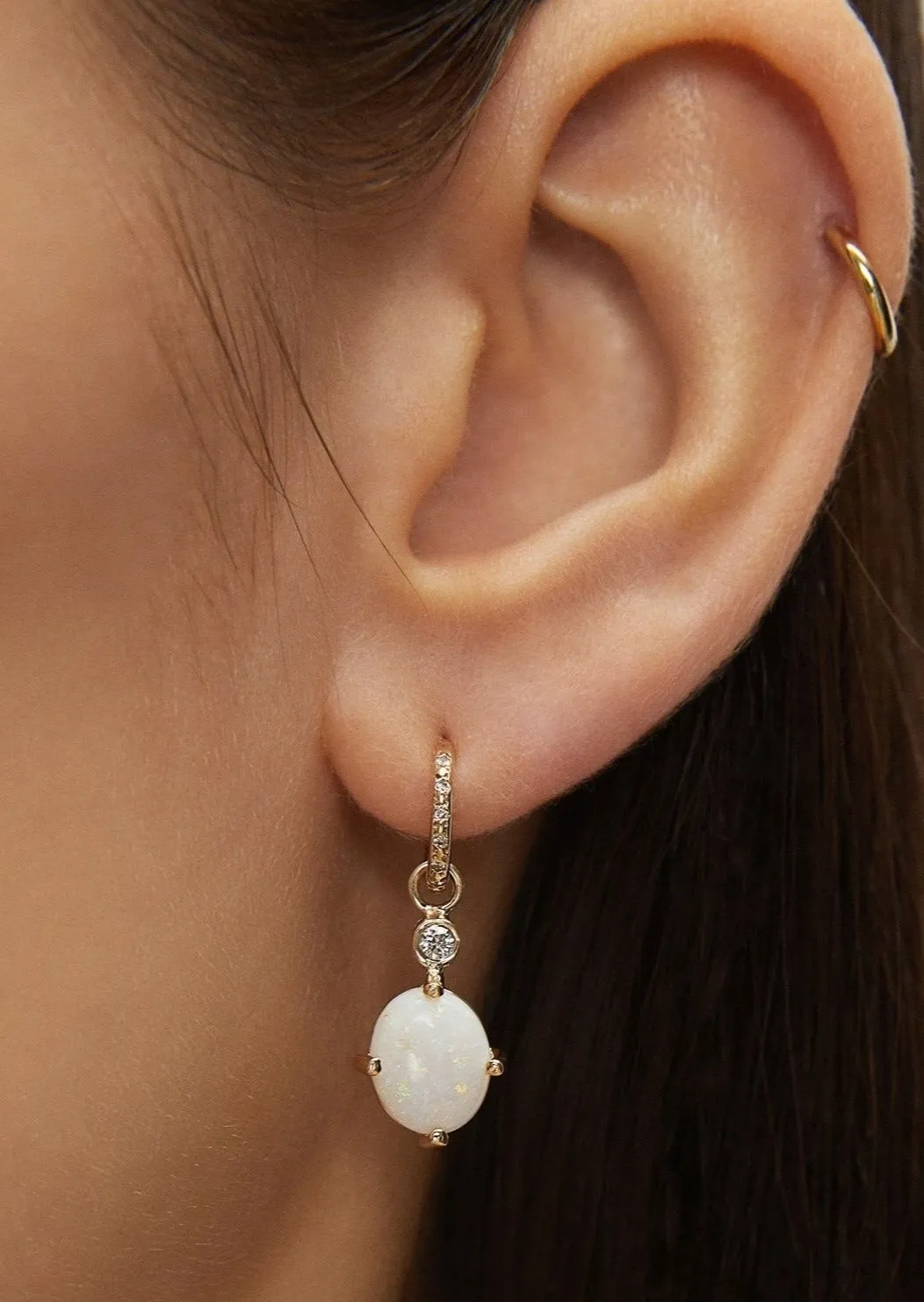 Alice Earring with Opal