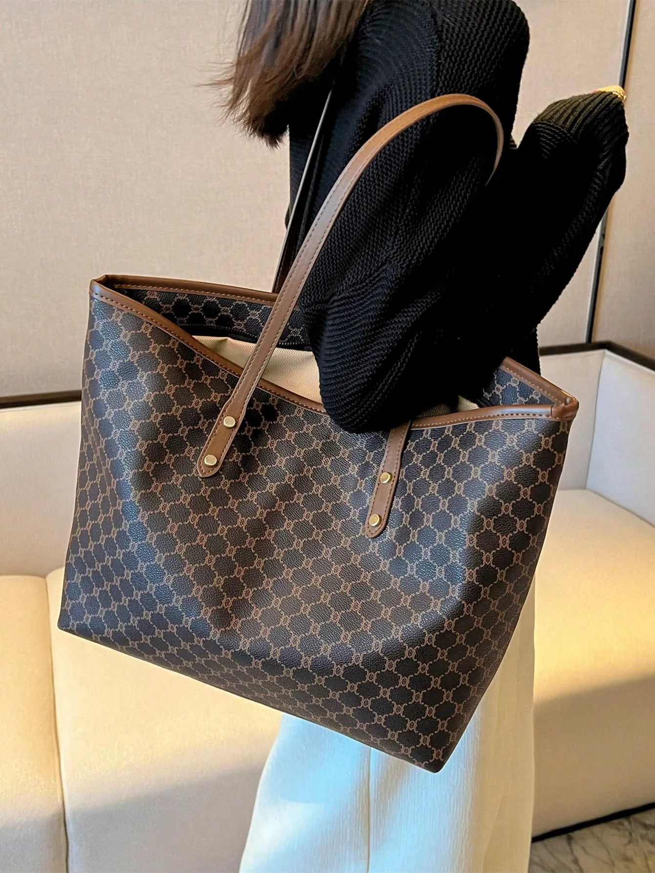 All Over Print Shoulder Tote Bag