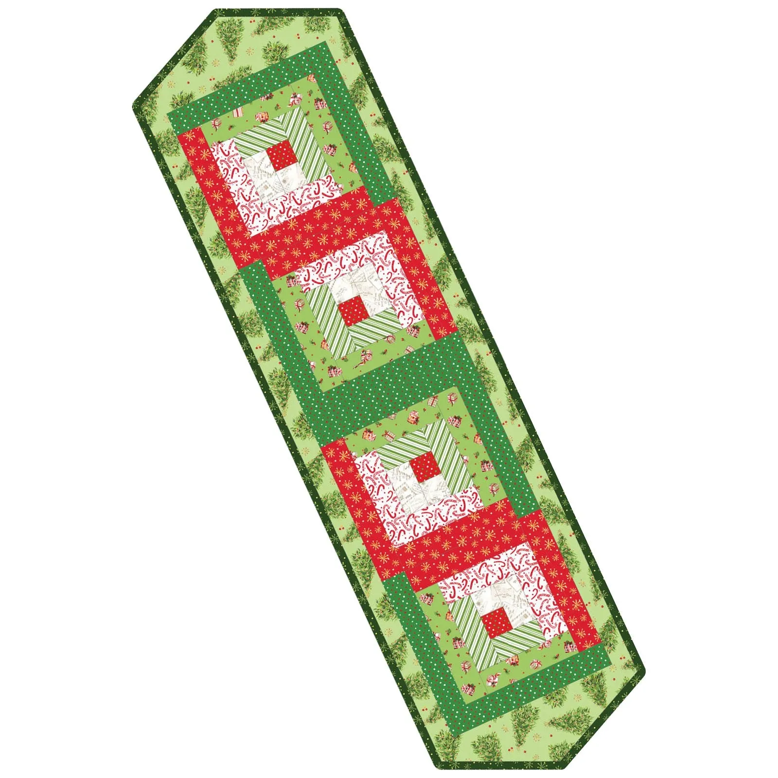 All the Trimmings Log Cabin Table Runner Quilt Kit