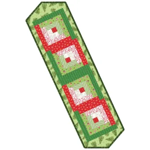 All the Trimmings Log Cabin Table Runner Quilt Kit