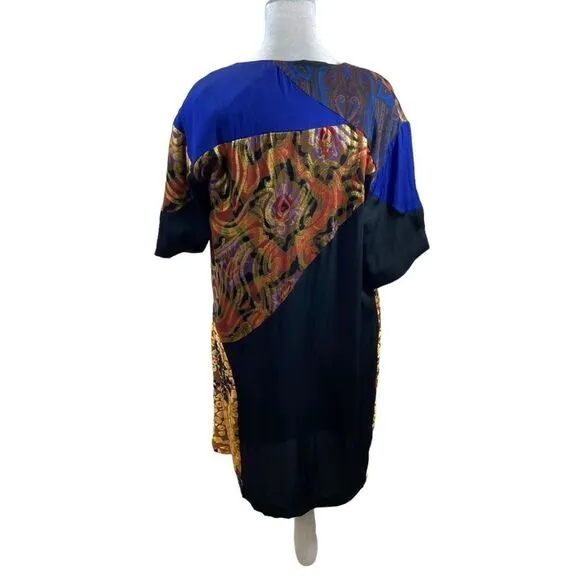 Anthro HD in Paris Camellia Patchwork Dress Size 8