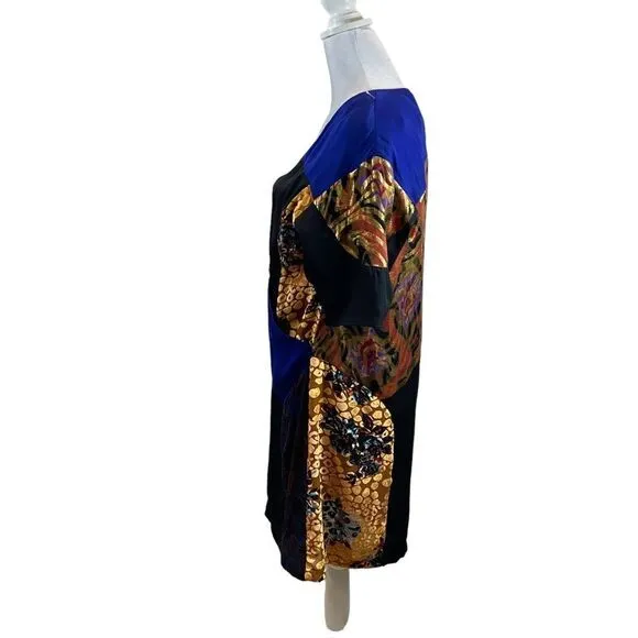 Anthro HD in Paris Camellia Patchwork Dress Size 8