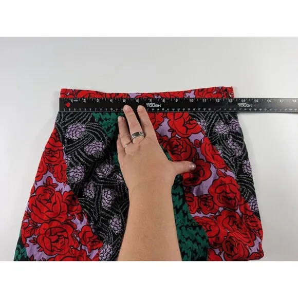 Anthropologie Maeve Foster Patchwork Midi A-Line Skirt Size 4 Women's