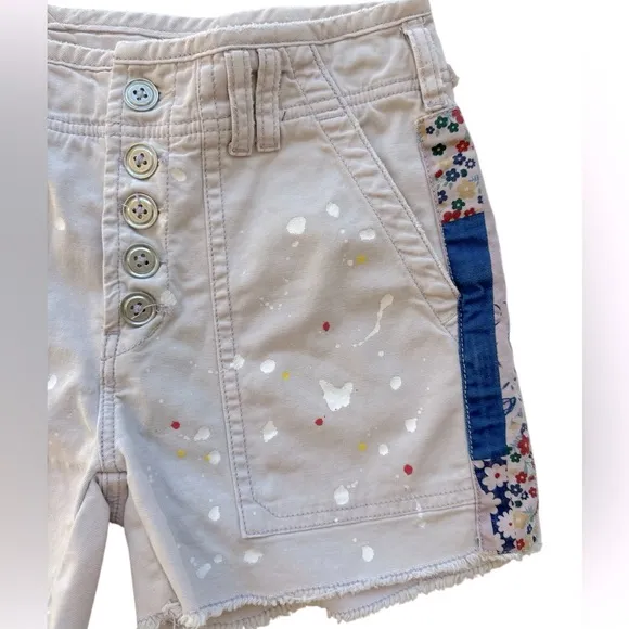 Anthropologie Pilcro The Wanderer Patchwork Shorts
