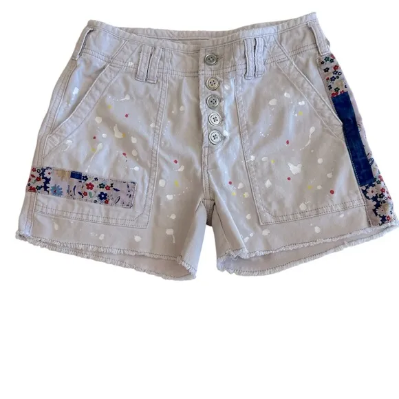 Anthropologie Pilcro The Wanderer Patchwork Shorts