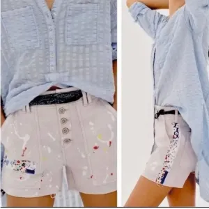 Anthropologie Pilcro The Wanderer Patchwork Shorts