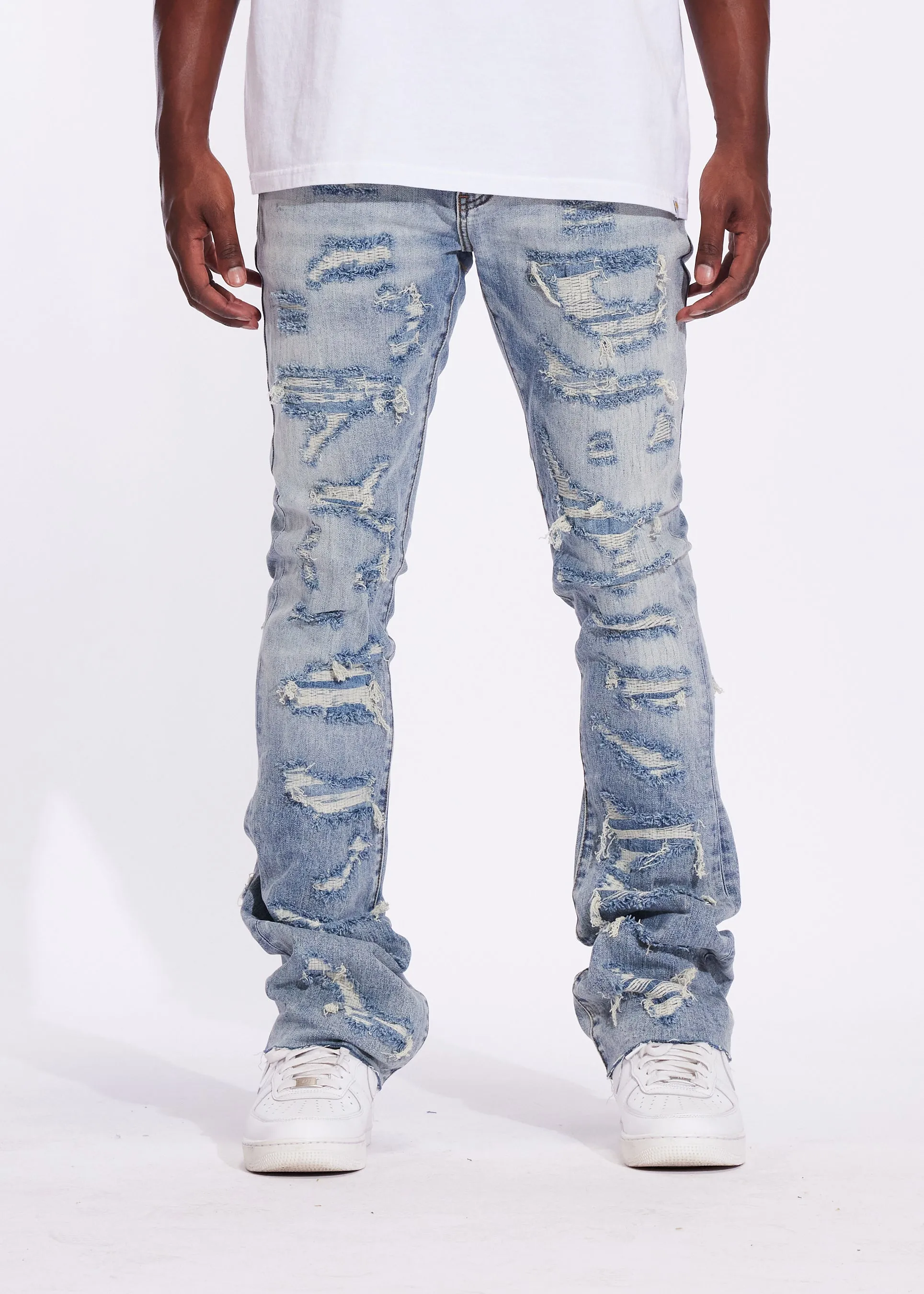 Arch Flare Denim (Light Distressed)