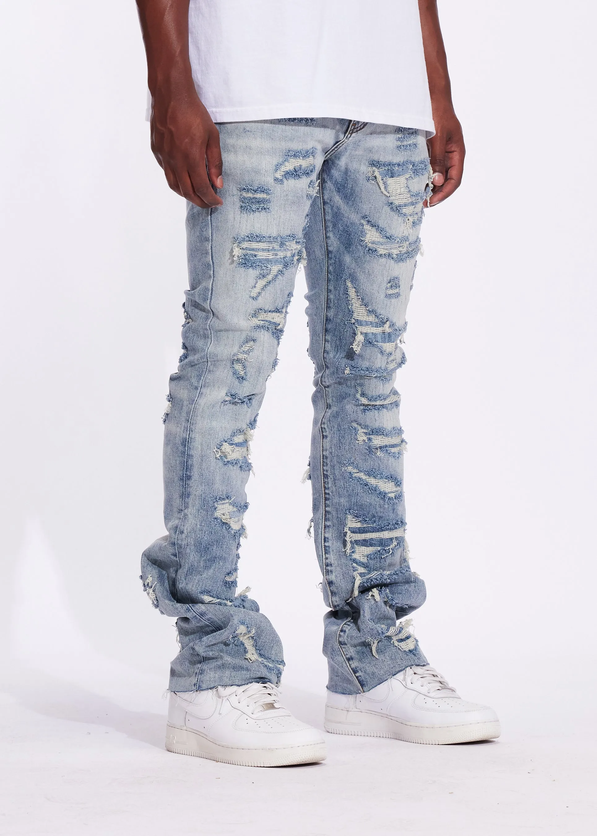Arch Flare Denim (Light Distressed)