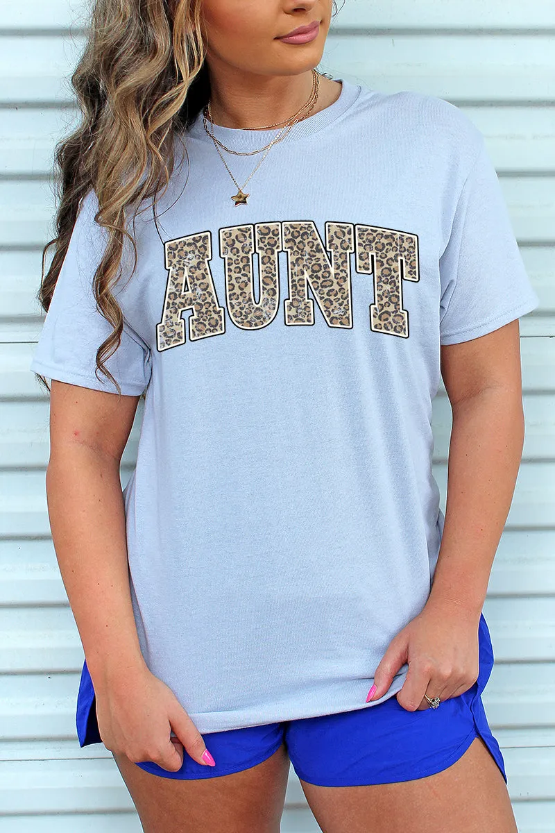 Arched Aunt Leopard Dri-Power 50/50 Tee