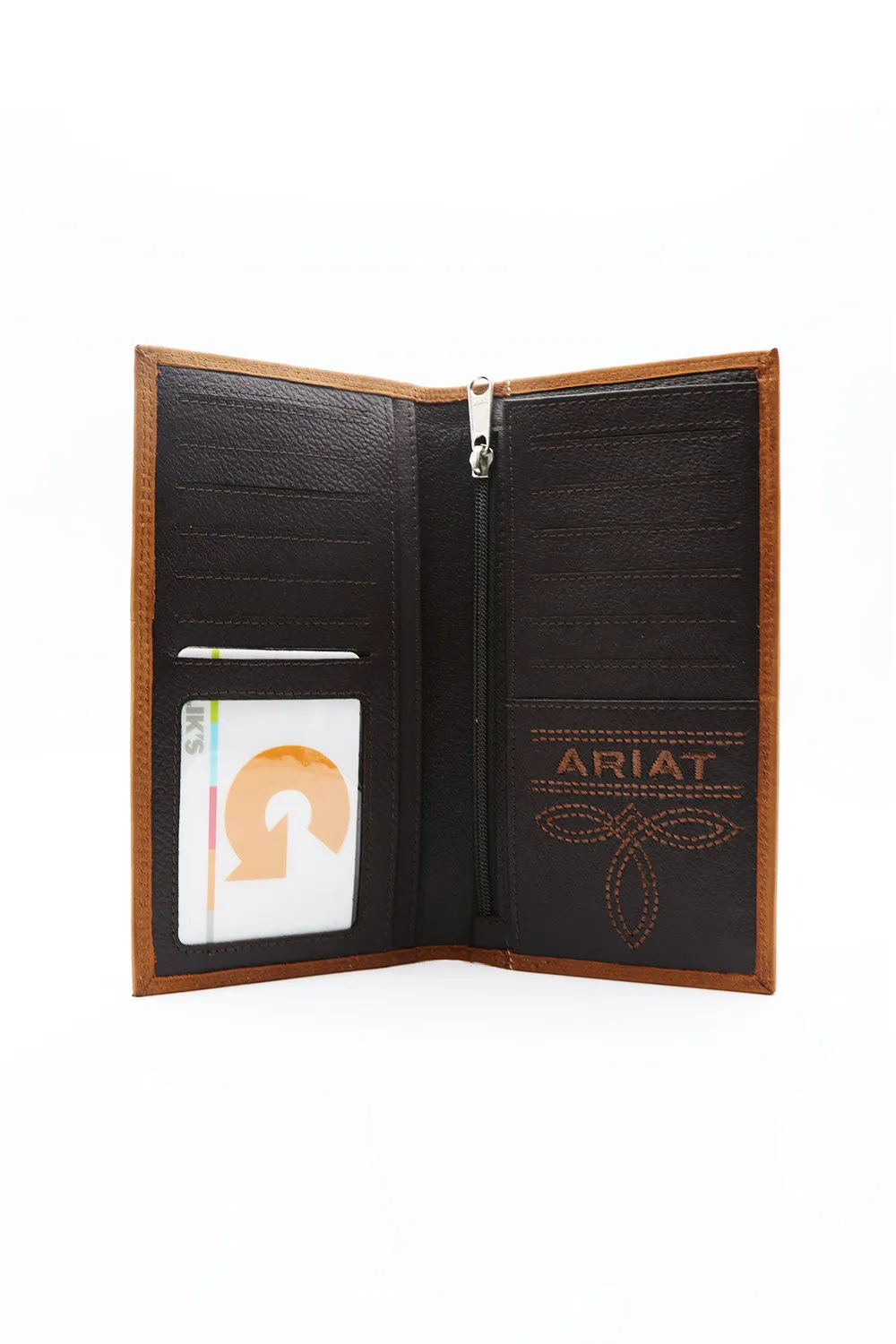 Ariat Rodeo Embroidered Wallet in Brown | A3548044-BROWN