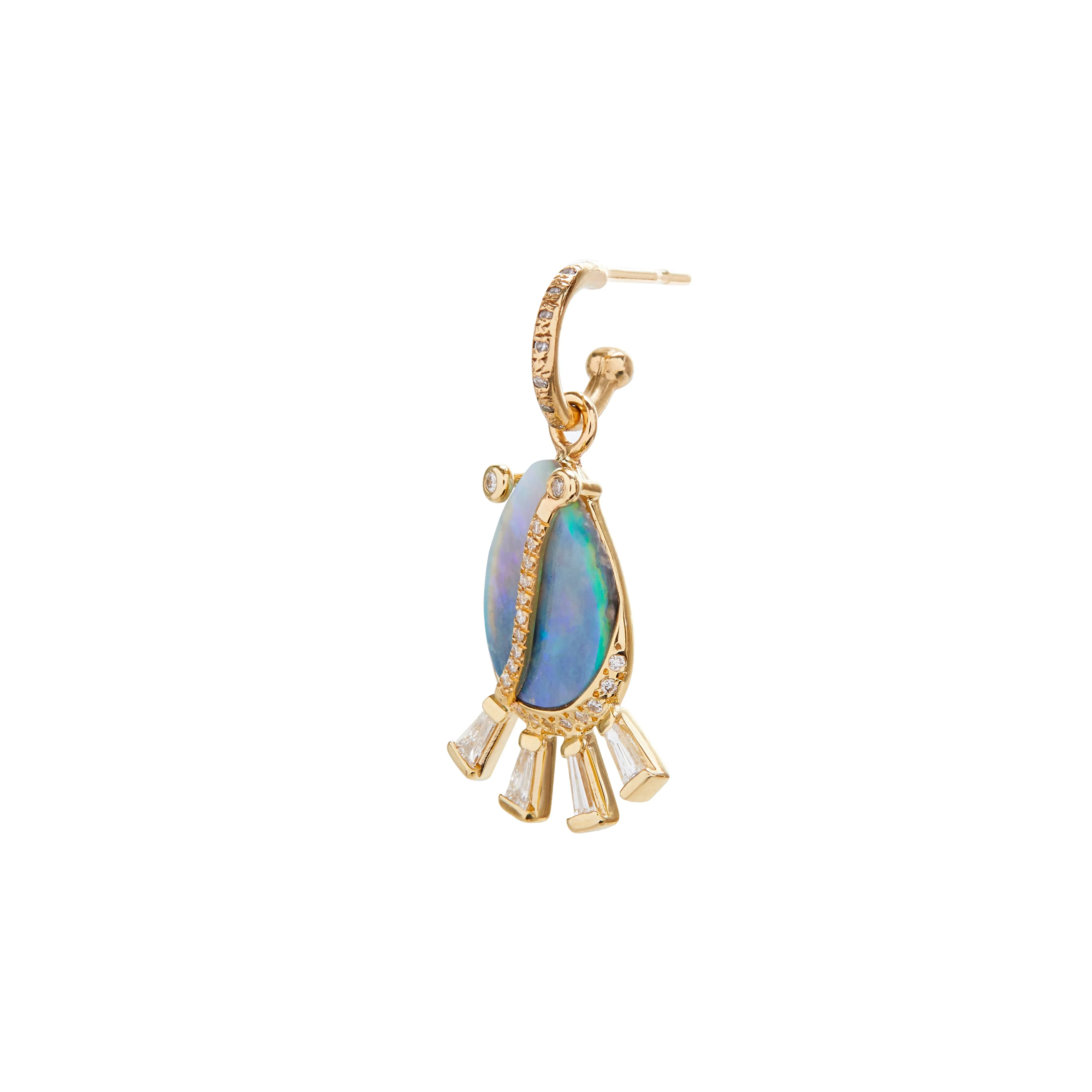 Ariel-1 Opal Slice Earring
