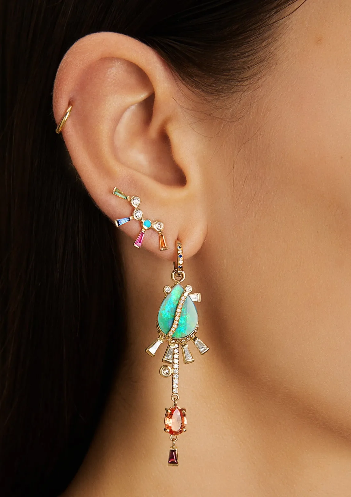 Ariel-1 Opal Slice Earring