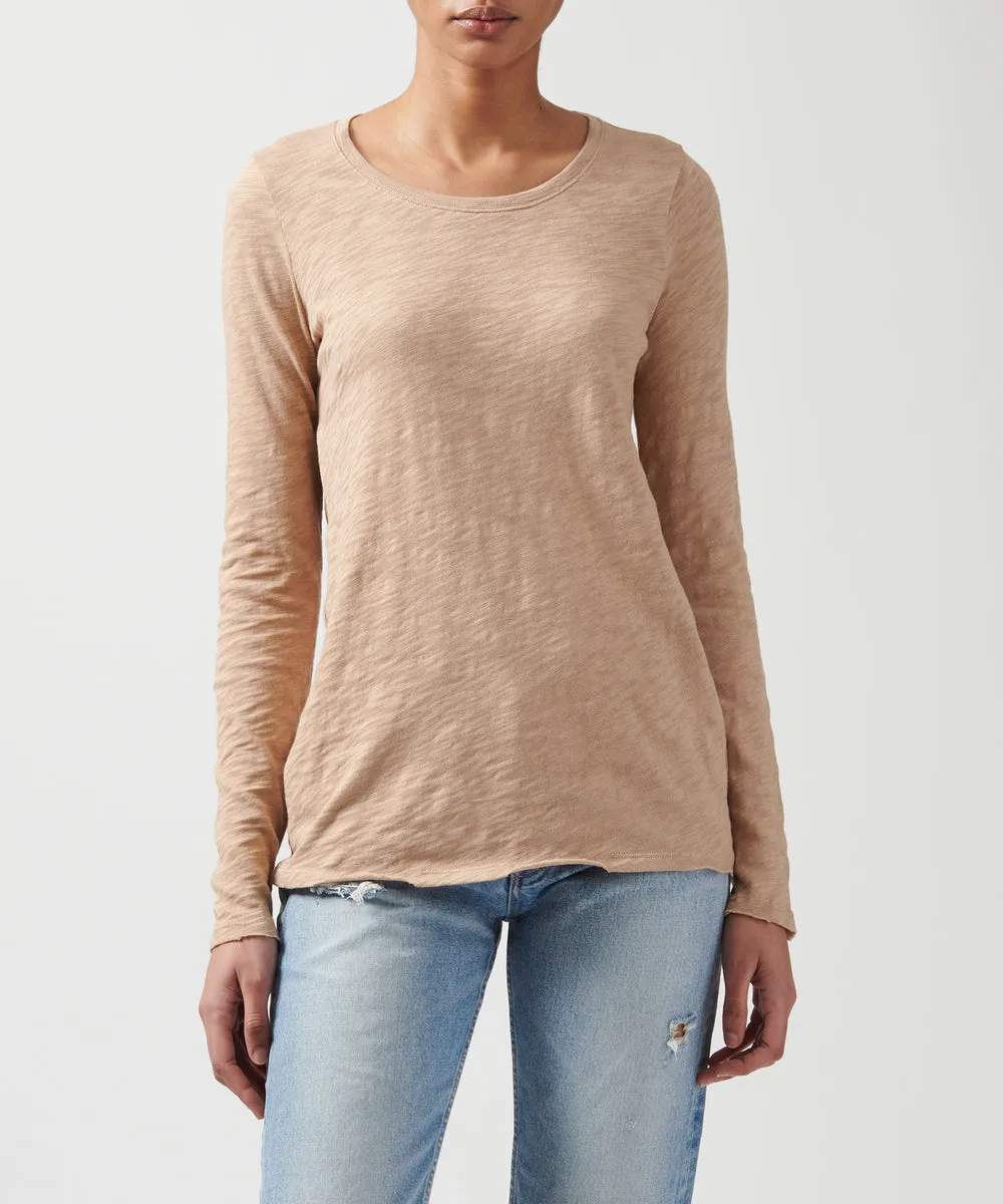 ATM - Slub Jersey Long Sleeve Destroyed Wash Tee