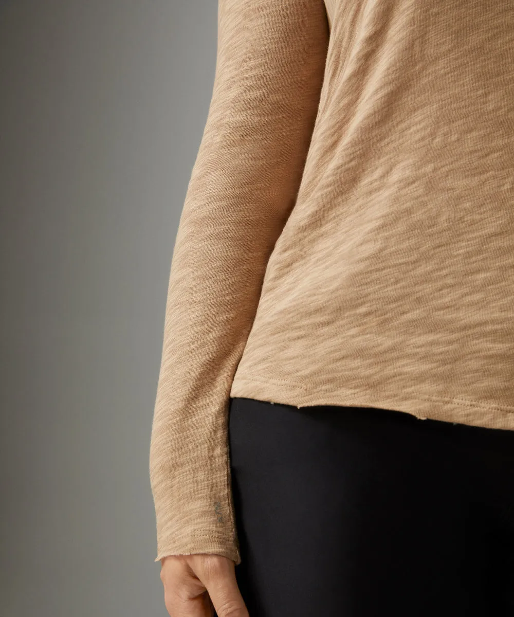 ATM - Slub Jersey Long Sleeve Destroyed Wash Tee