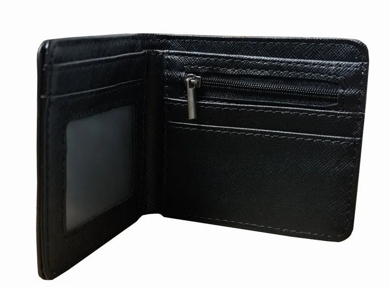 Attack on Titan Anime Wallet - Scout Logo - Unisex - Black / Premium PVC Leather