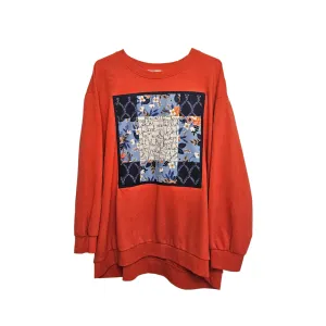 Autumn Breeze Patchwork Crewneck  (Size XXL)
