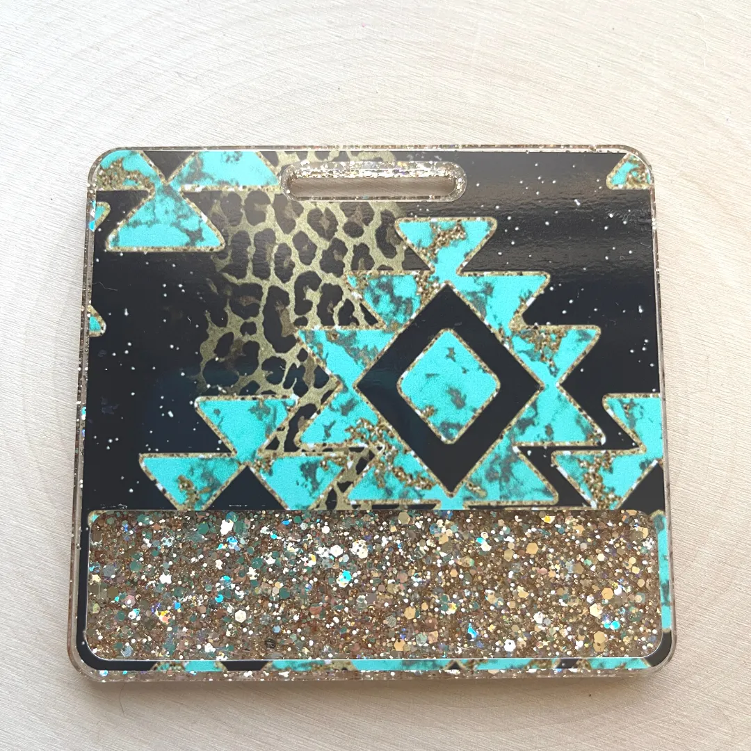 Aztec Black Leopard - Badge Buddy