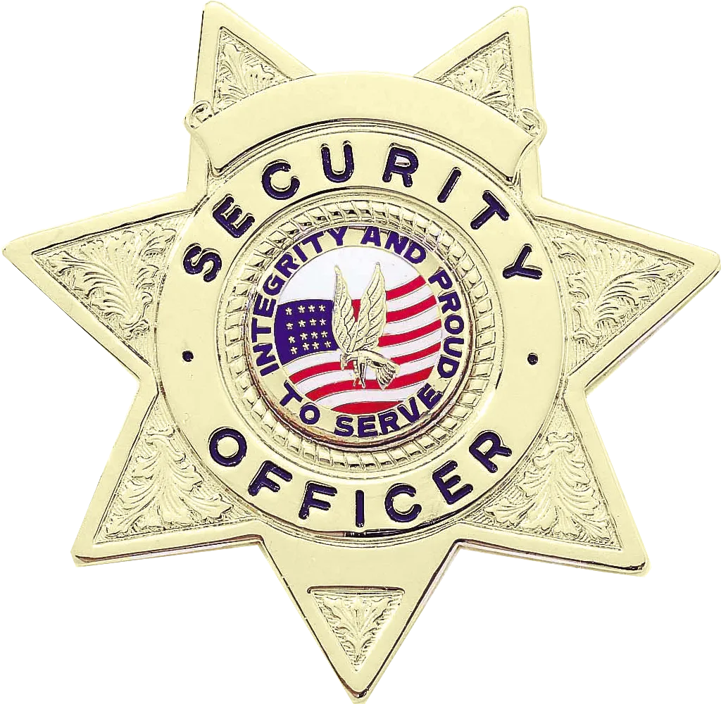 B2077 Security Officer Shield Badge