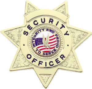 B2077 Security Officer Shield Badge