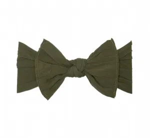 Baby Bling Bows - Classic Knot - Army Green