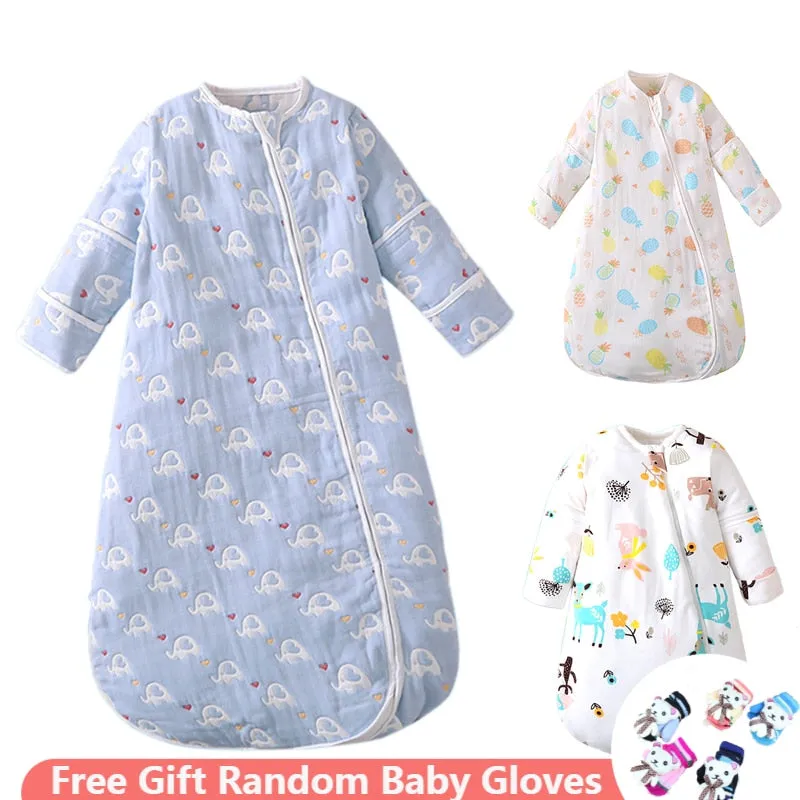 Baby Sleeping Bag with Sleeves For Winter