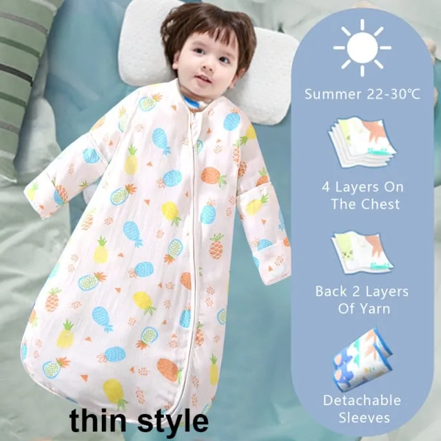 Baby Sleeping Bag with Sleeves For Winter
