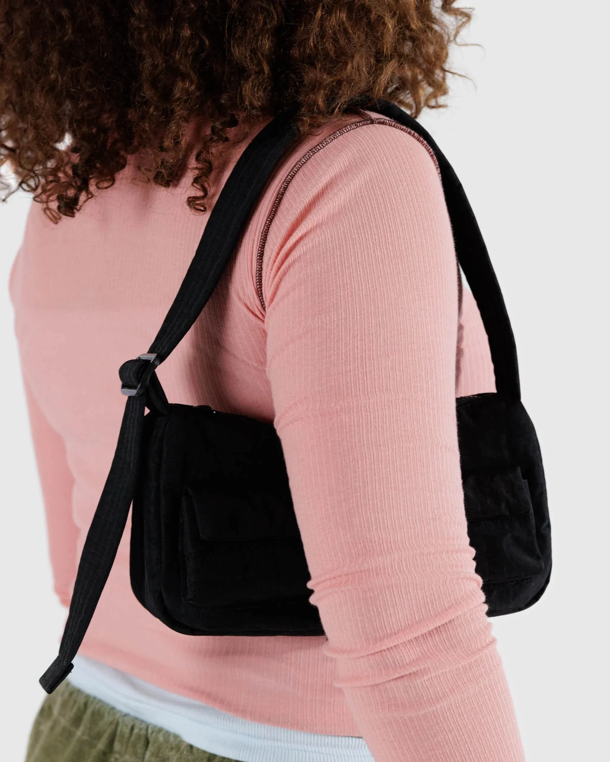Baggu Cargo Shoulder Bag - Black