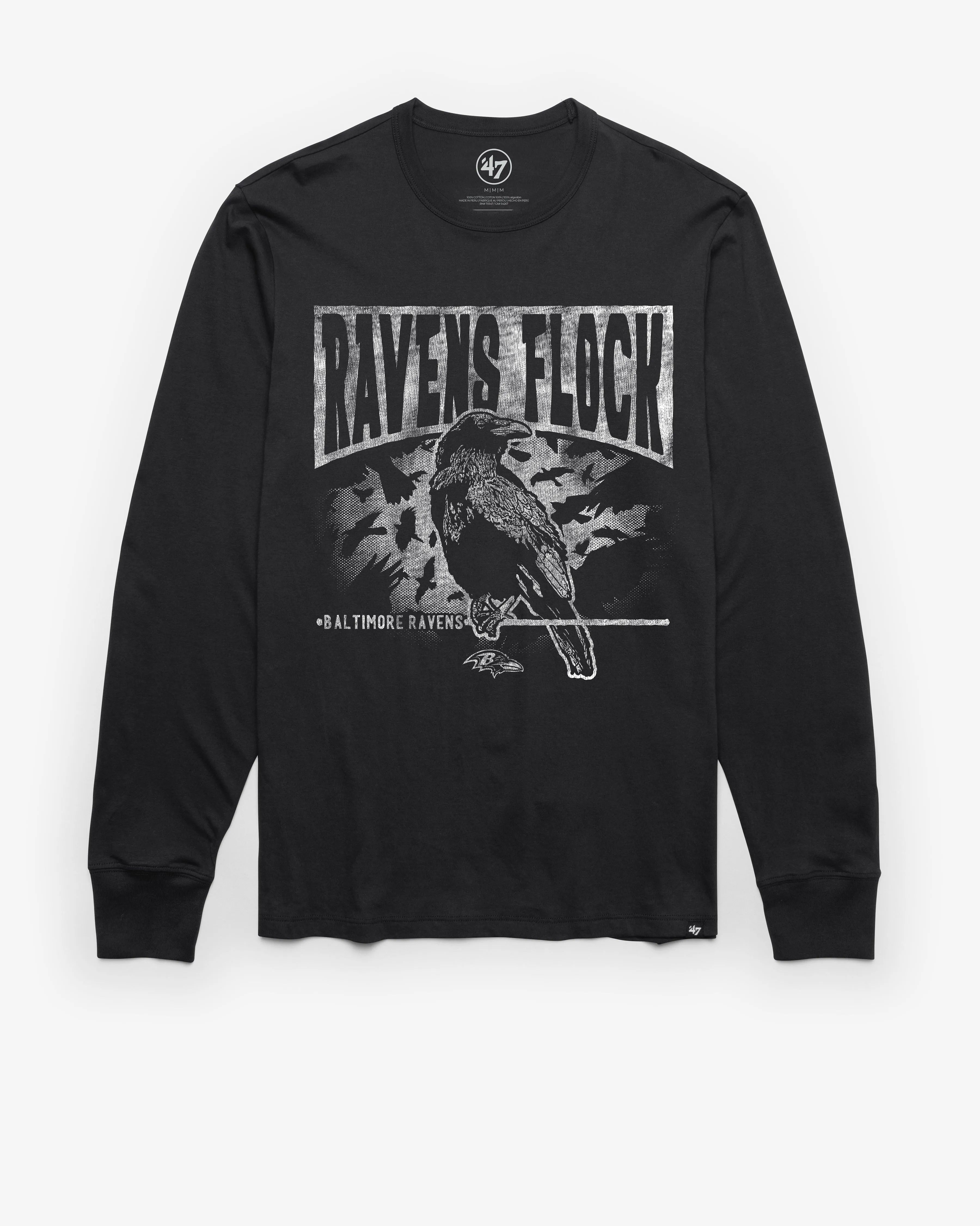 BALTIMORE RAVENS REGIONAL '47 FRANKLIN LONG SLEEVE TEE