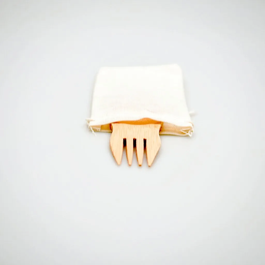 Bamboo Spork With Pouch