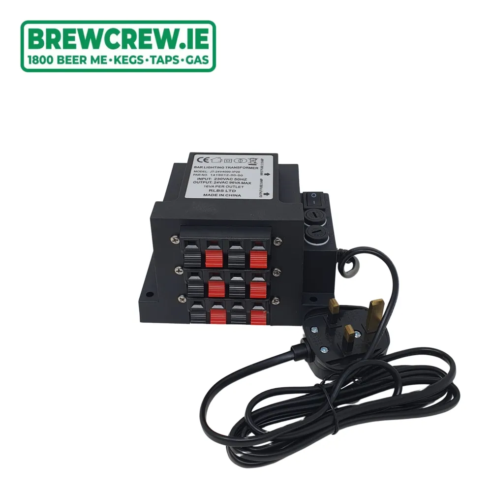 Bar Light Transformer - 6 out 24v 96va