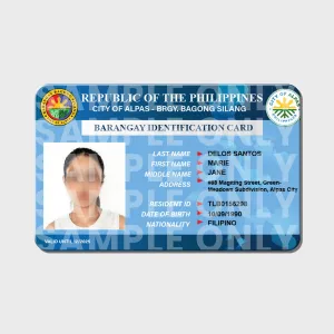 BARANGAY ID CARD TEMPLATE 6