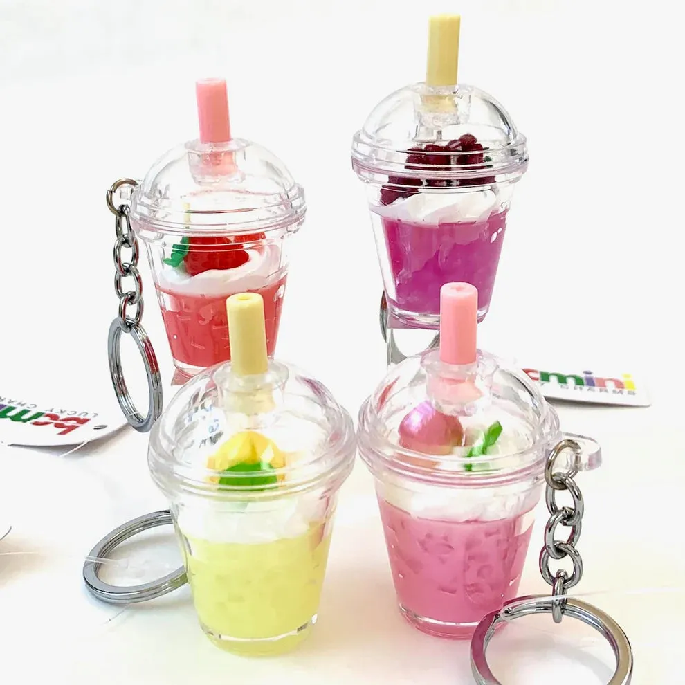 bcmini Fruit Top Boba 3D Charm Keyring