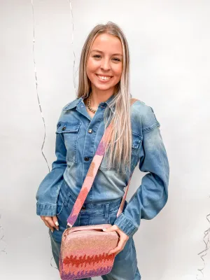 Beaded Box Crossbody Bag