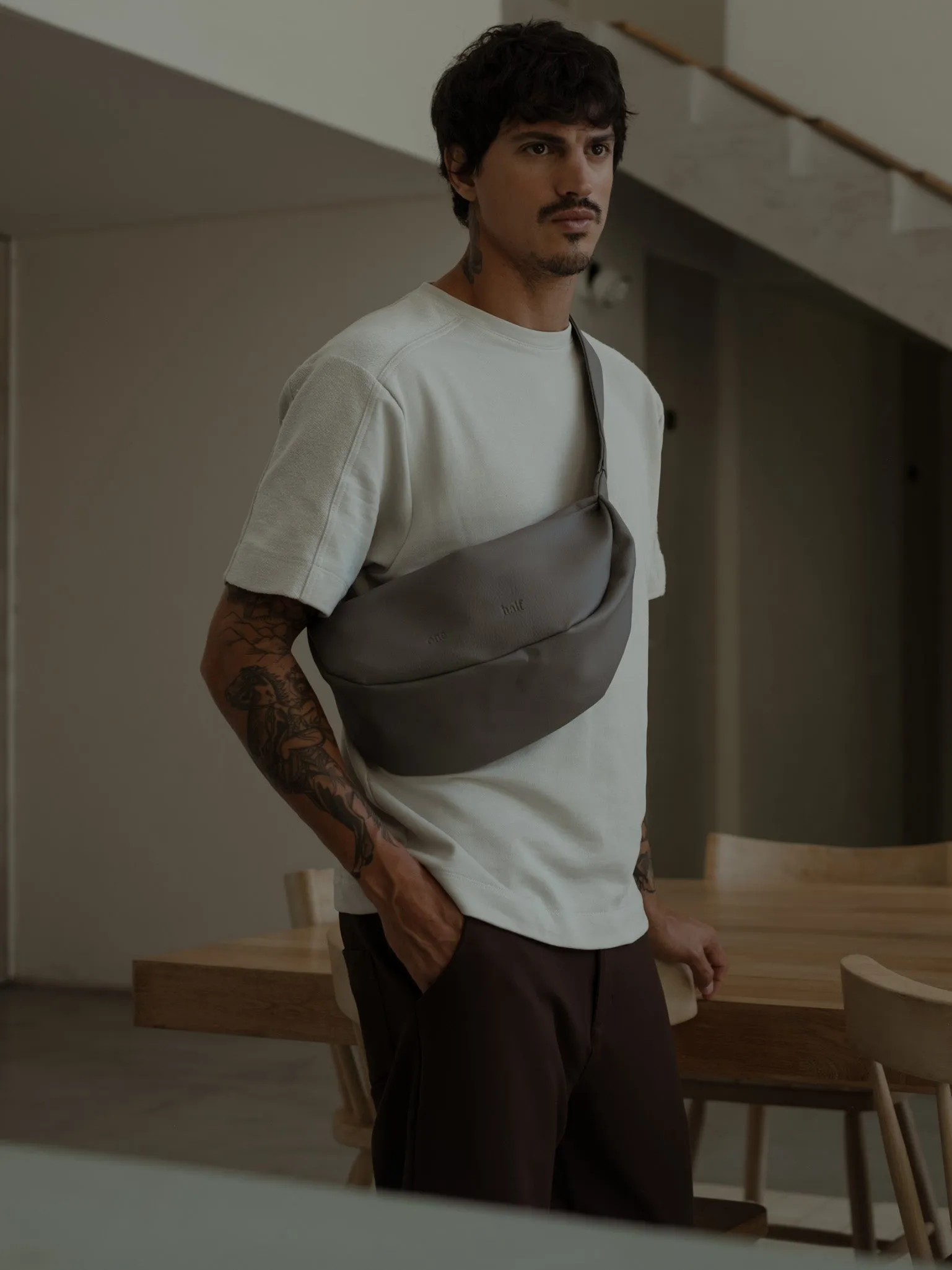 BEAN CROSS BAG  - GRAFITO GRAY