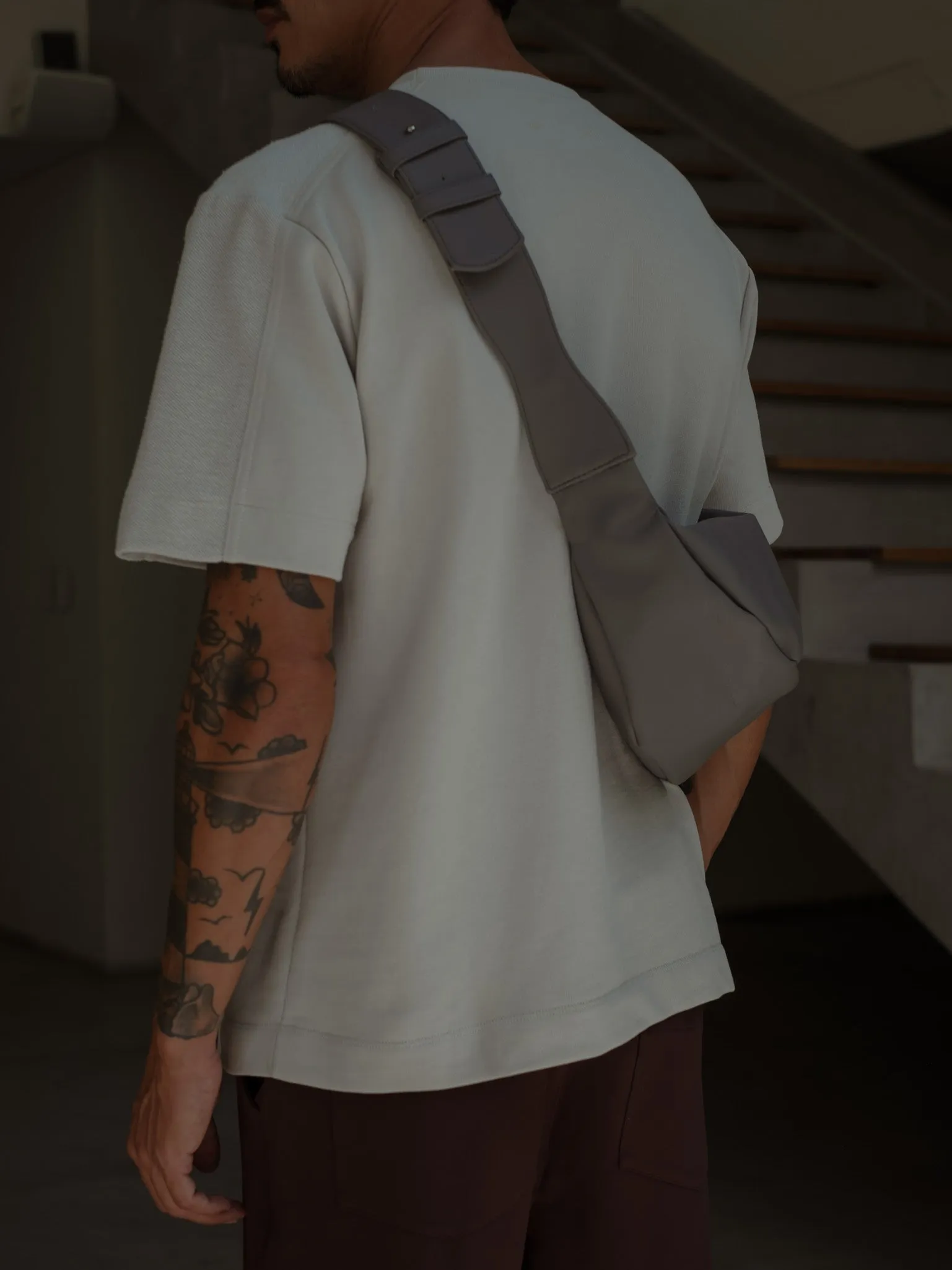BEAN CROSS BAG  - GRAFITO GRAY