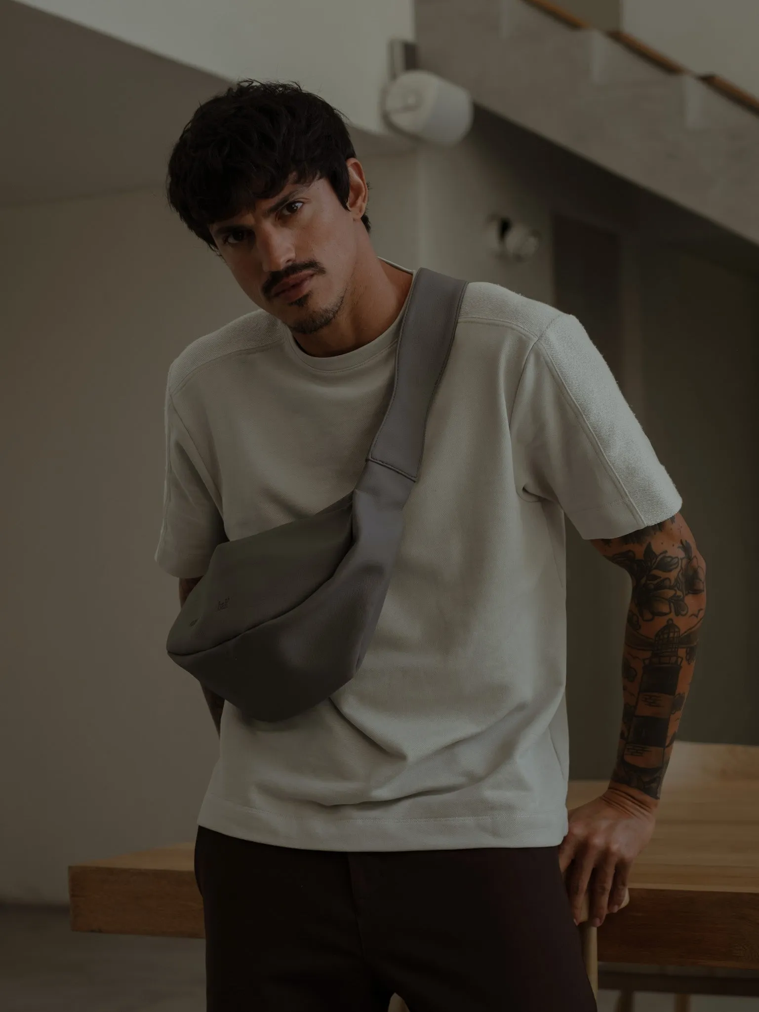 BEAN CROSS BAG  - GRAFITO GRAY