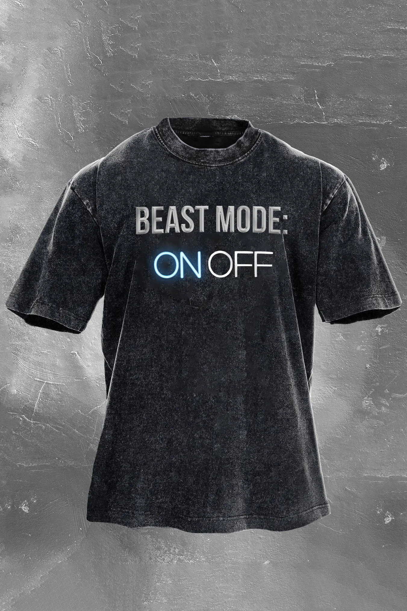 Beast Mode: On Printed Men's Washed T-Shirt