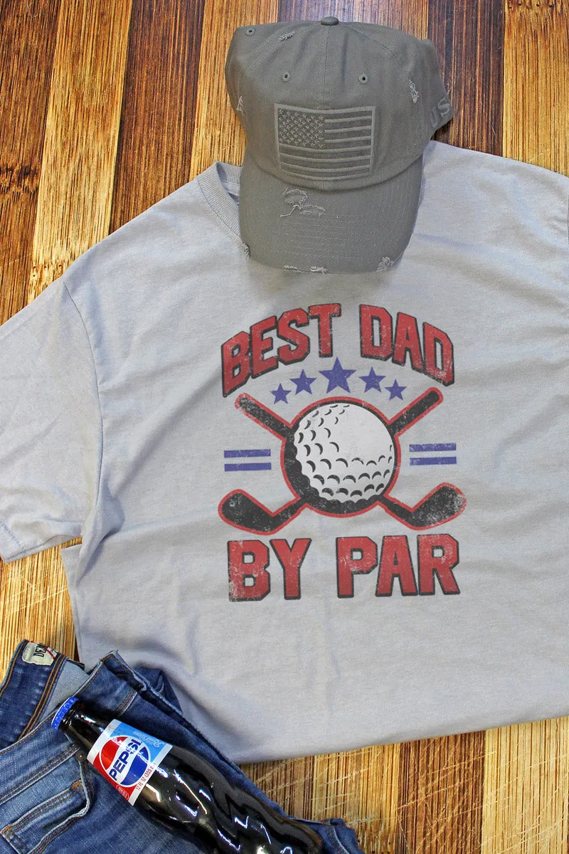 Best Dad By Par Dri-Power 50/50 Tee