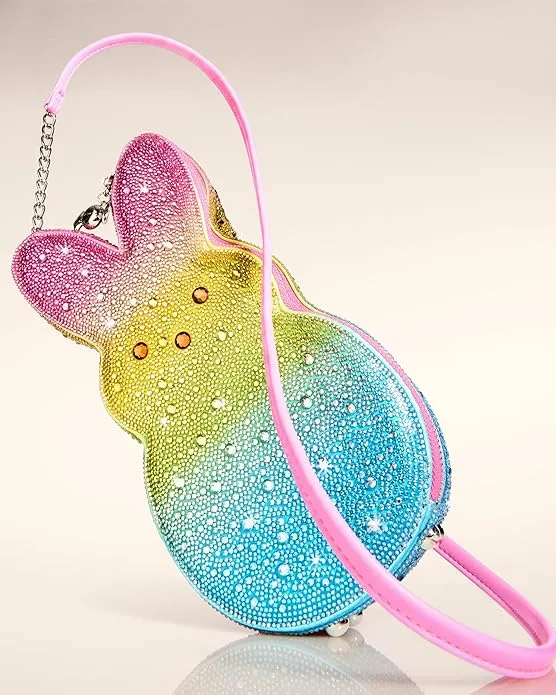 Betsey Johnson x Peeps® Kitsch Rhinestone Bunny Crossbody Bag Rainbow