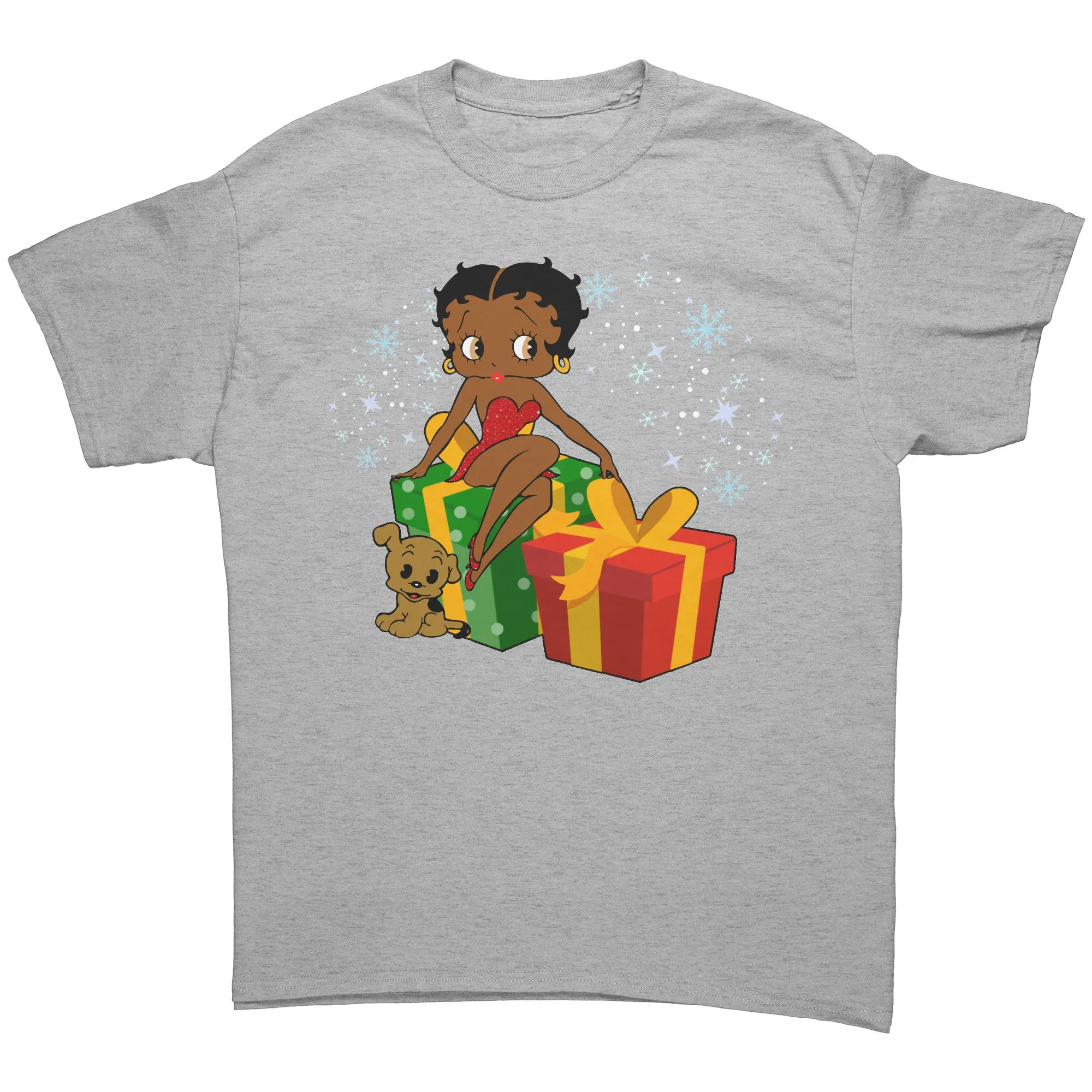 Betty Boop Christmas Shirt, Feeling Jolly Holiday Shirt, Betty Boop Shirt, Graphic Tee, Christmas Gift for Her, Betty Boop Womens Shirt