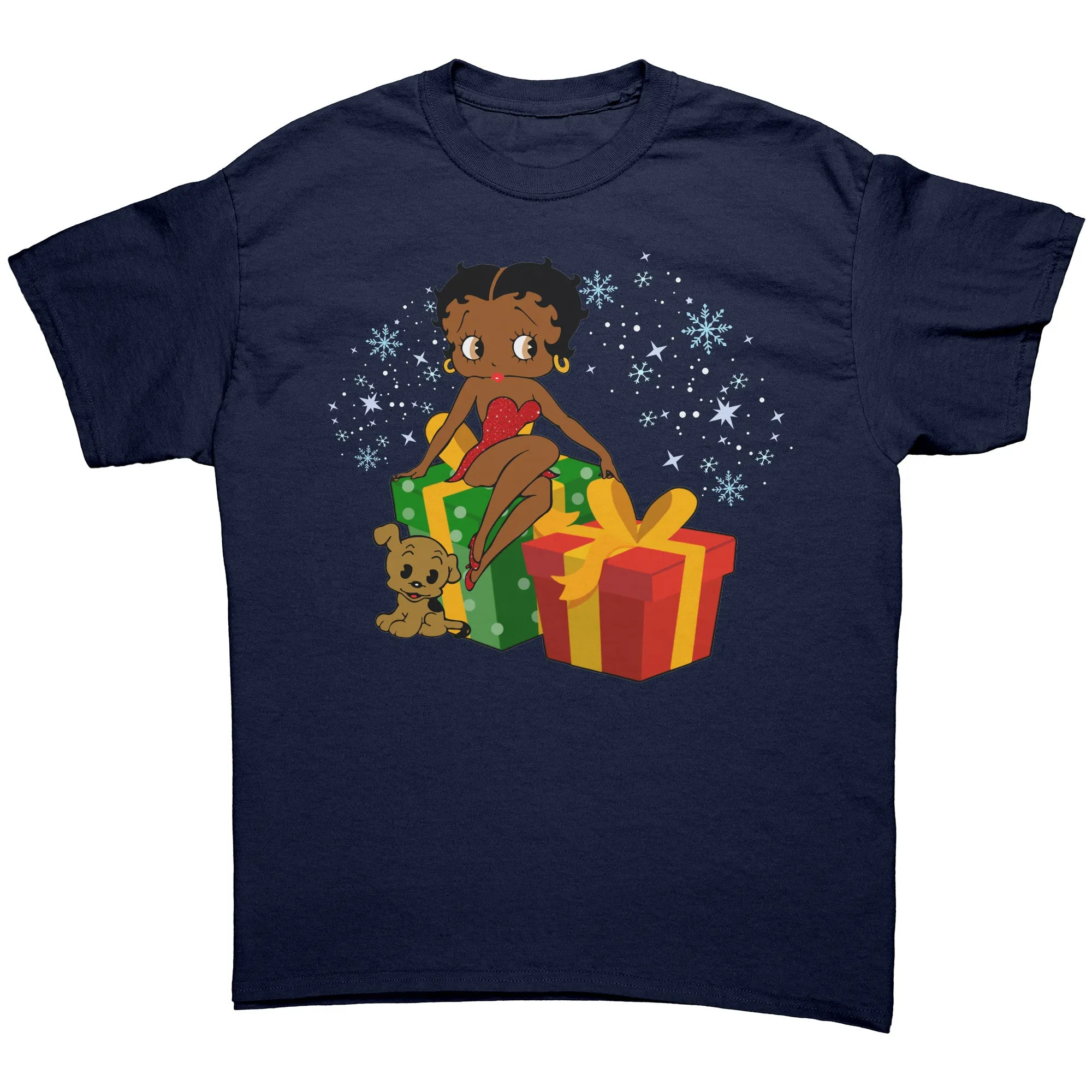 Betty Boop Christmas Shirt, Feeling Jolly Holiday Shirt, Betty Boop Shirt, Graphic Tee, Christmas Gift for Her, Betty Boop Womens Shirt