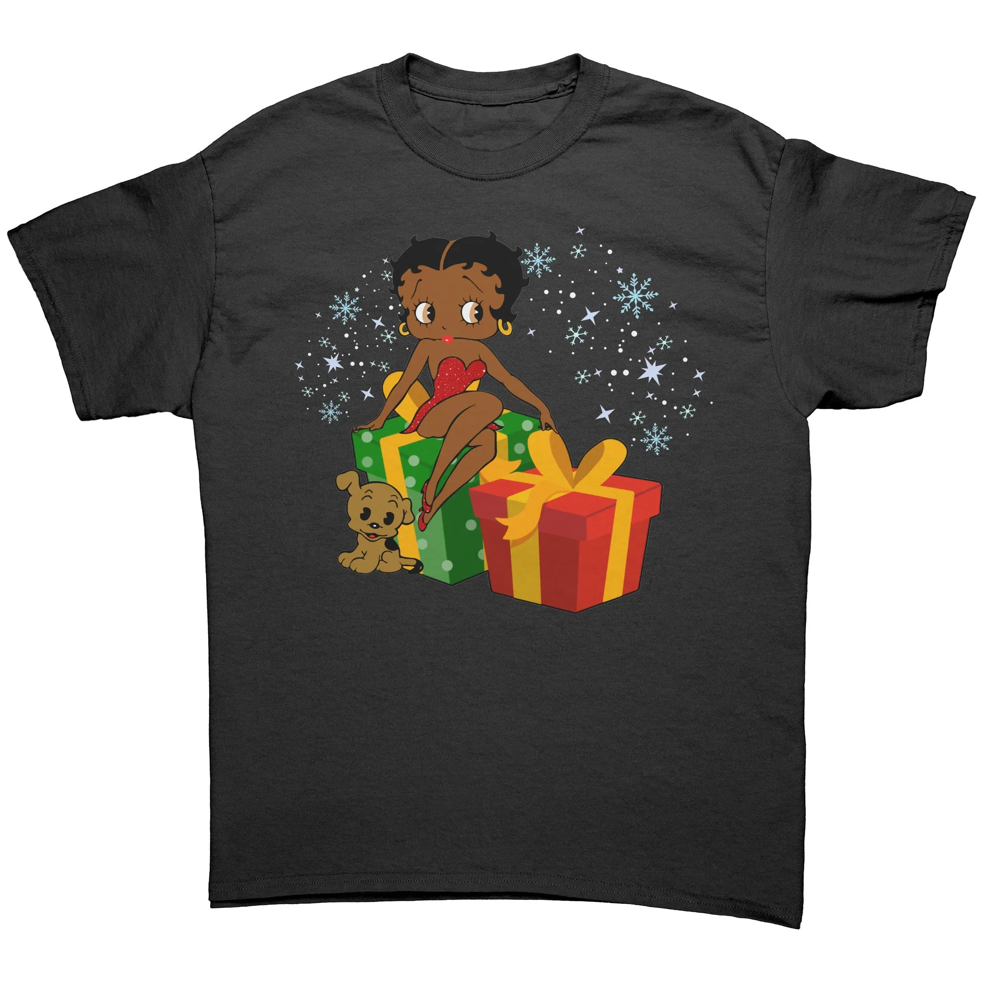 Betty Boop Christmas Shirt, Feeling Jolly Holiday Shirt, Betty Boop Shirt, Graphic Tee, Christmas Gift for Her, Betty Boop Womens Shirt